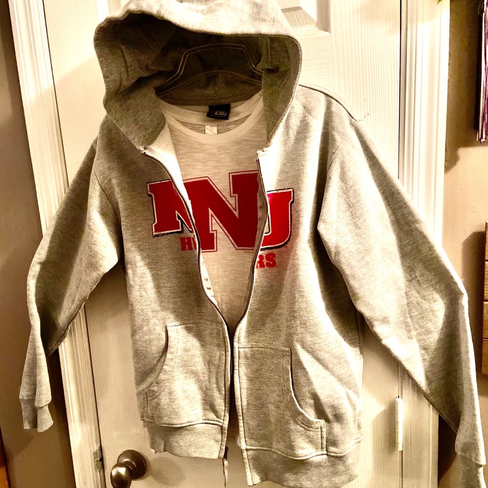 Ladies Nebraska Huskers Zipped Hoodie - L
